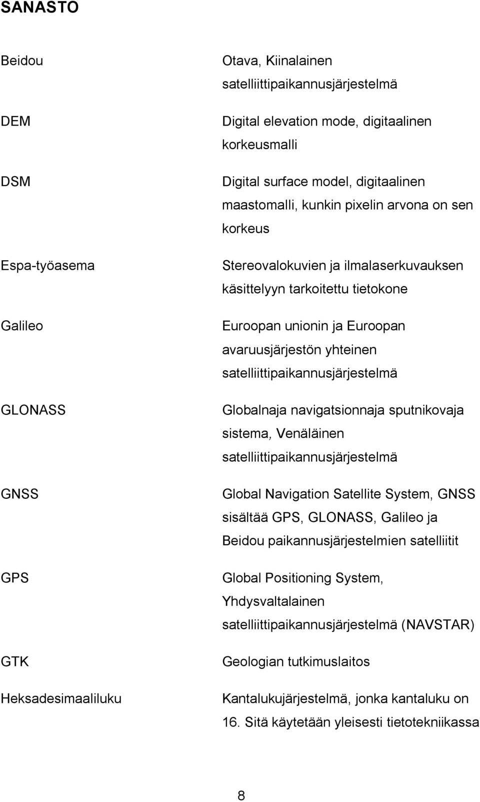 yhteinen satelliittipaikannusjärjestelmä Globalnaja navigatsionnaja sputnikovaja sistema, Venäläinen satelliittipaikannusjärjestelmä Global Navigation Satellite System, GNSS sisältää GPS, GLONASS,