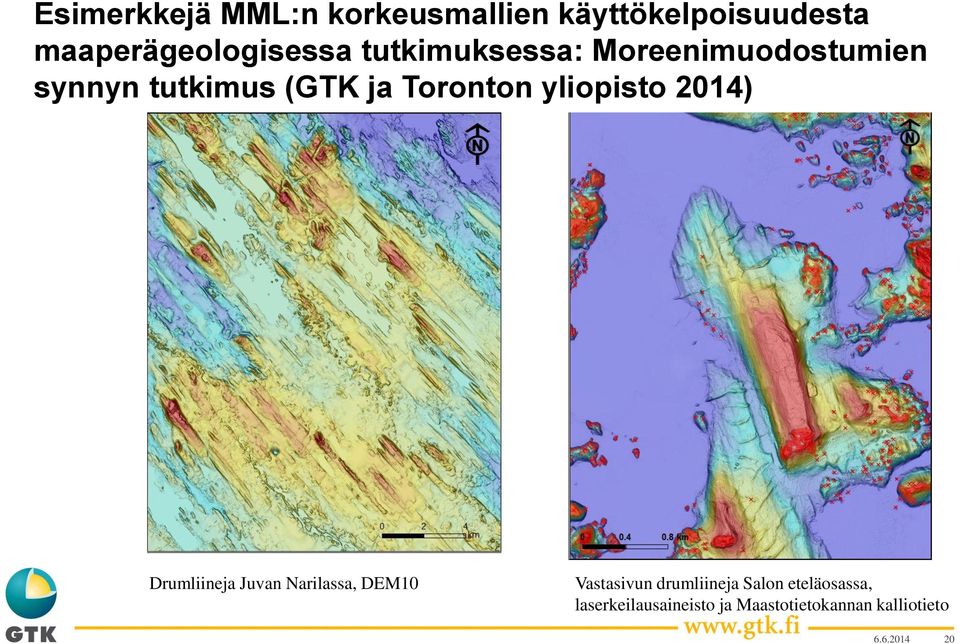 yliopisto 2014) Drumliineja Juvan Narilassa, DEM10 Vastasivun drumliineja