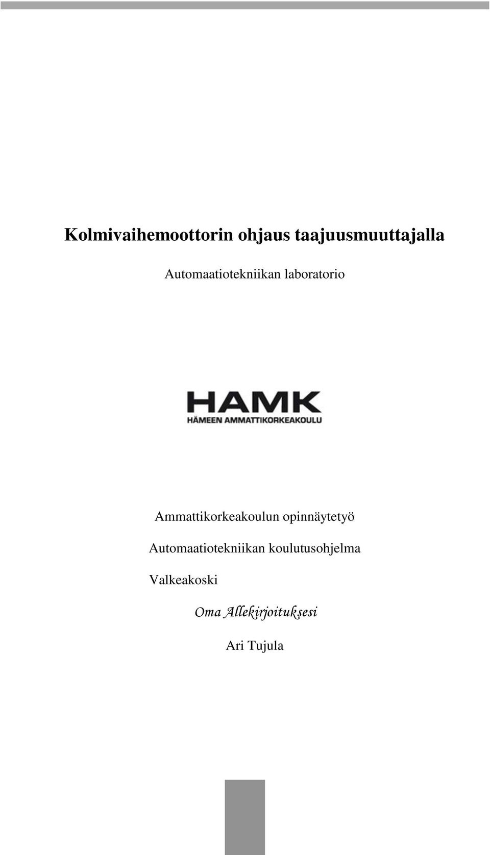 Automaatiotekniikan koulutusohjelma