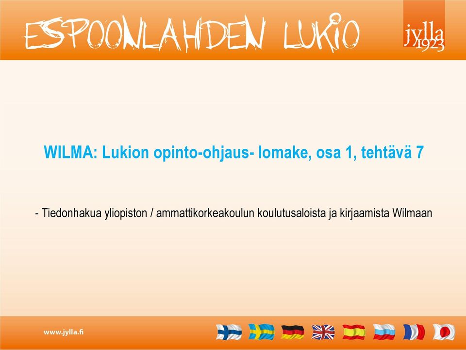 Tiedonhakua yliopiston /