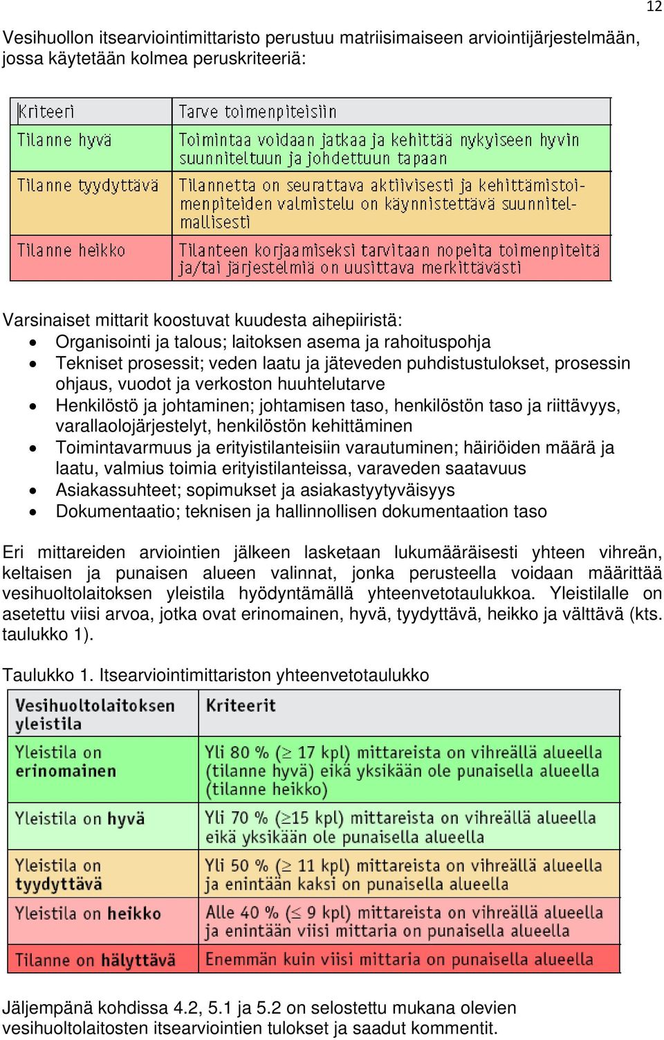 henkilöstön taso ja riittävyys, varallaolojärjestelyt, henkilöstön kehittäminen Toimintavarmuus ja erityistilanteisiin varautuminen; häiriöiden määrä ja laatu, valmius toimia erityistilanteissa,