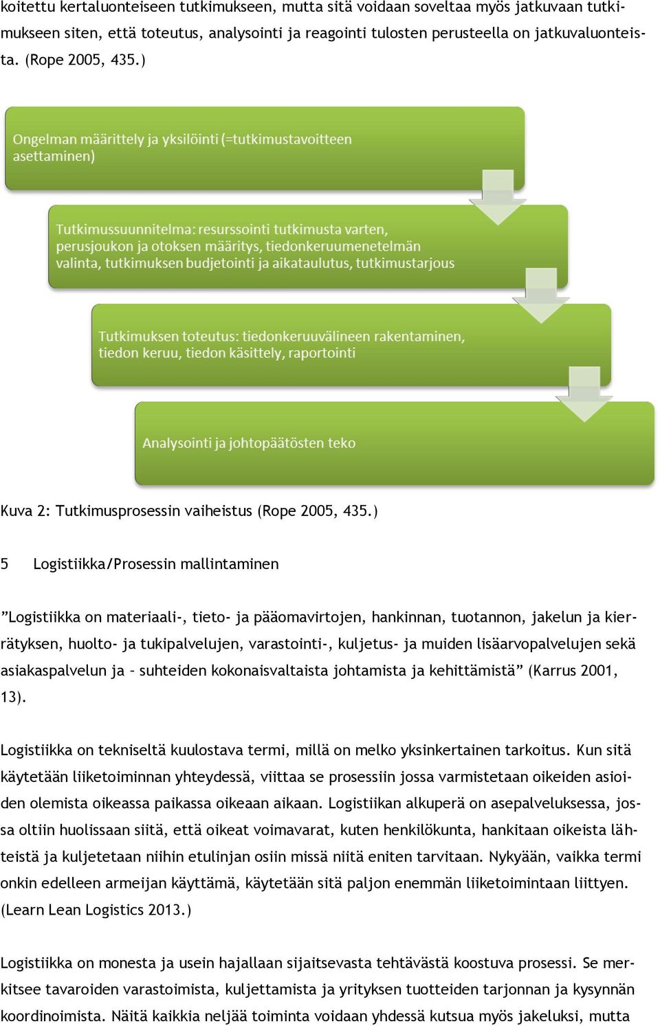 ) 5 Logistiikka/Prosessin mallintaminen Logistiikka on materiaali-, tieto- ja pääomavirtojen, hankinnan, tuotannon, jakelun ja kierrätyksen, huolto- ja tukipalvelujen, varastointi-, kuljetus- ja