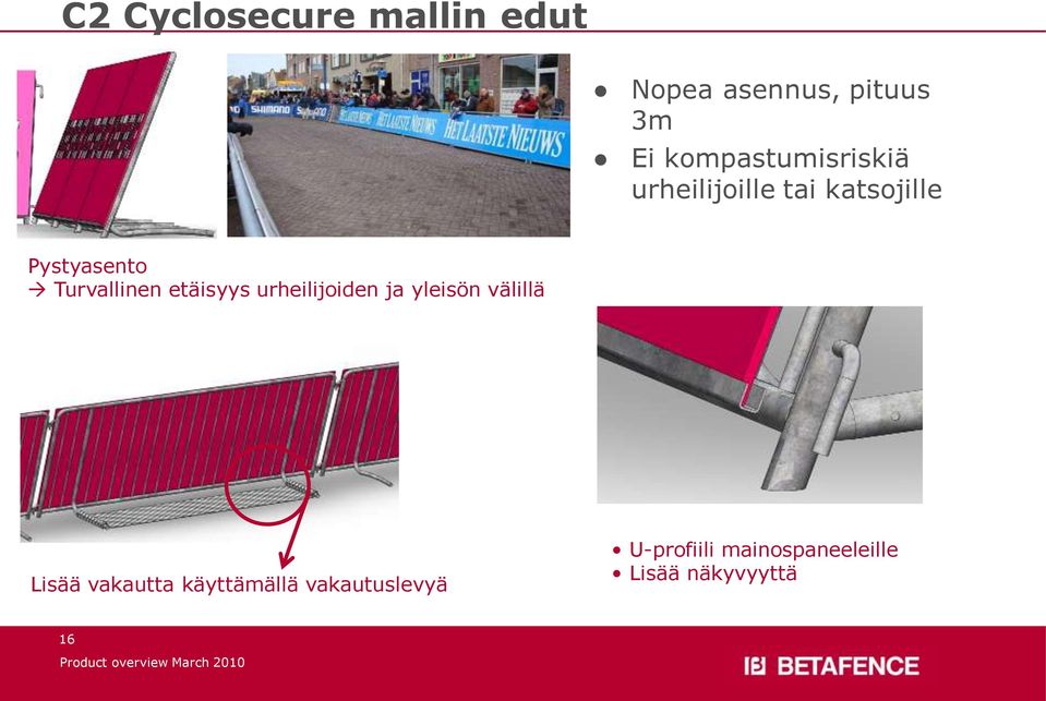 Turvallinen etäisyys urheilijoiden ja yleisön välillä Lisää