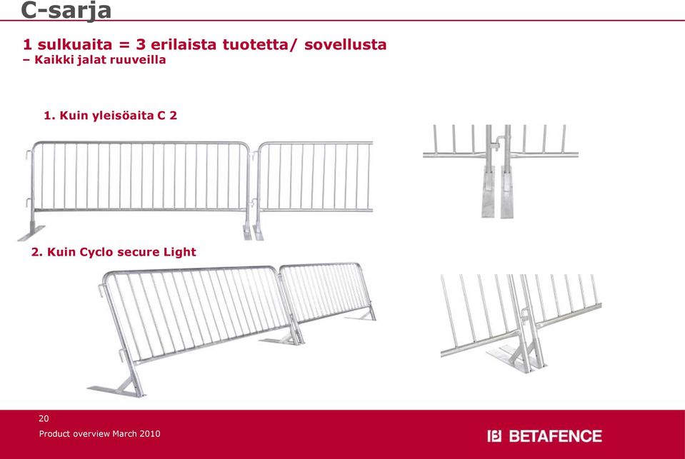 Kaikki jalat ruuveilla 1.