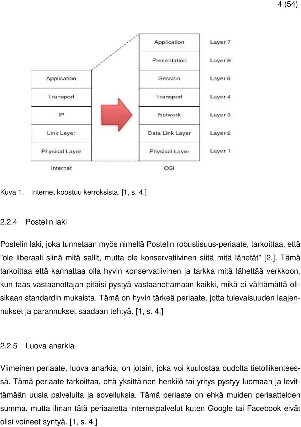 Tämä tarkoittaa että kannattaa olla hyvin konservatiivinen ja tarkka mitä lähettää verkkoon, kun taas vastaanottajan pitäisi pystyä vastaanottamaan kaikki, mikä ei välttämättä olisikaan standardin