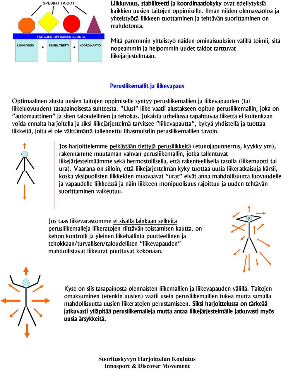 Mitä paremmin yhteistyö näiden ominaisuuksien välillä toimii, sitä nopeammin ja helpommin uudet taidot tarttuvat liikejärjestelmään.