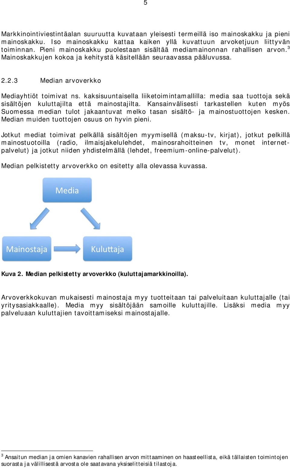 kaksisuuntaisella liiketoimintamallilla: media saa tuottoja sekä sisältöjen kuluttajilta että mainostajilta.