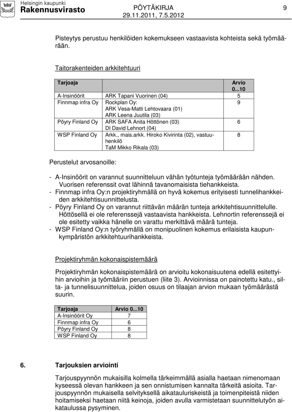 Höttönen (03) 6 DI David Lehnort (04) WSP Finland Oy Arkk., mais.arkk.