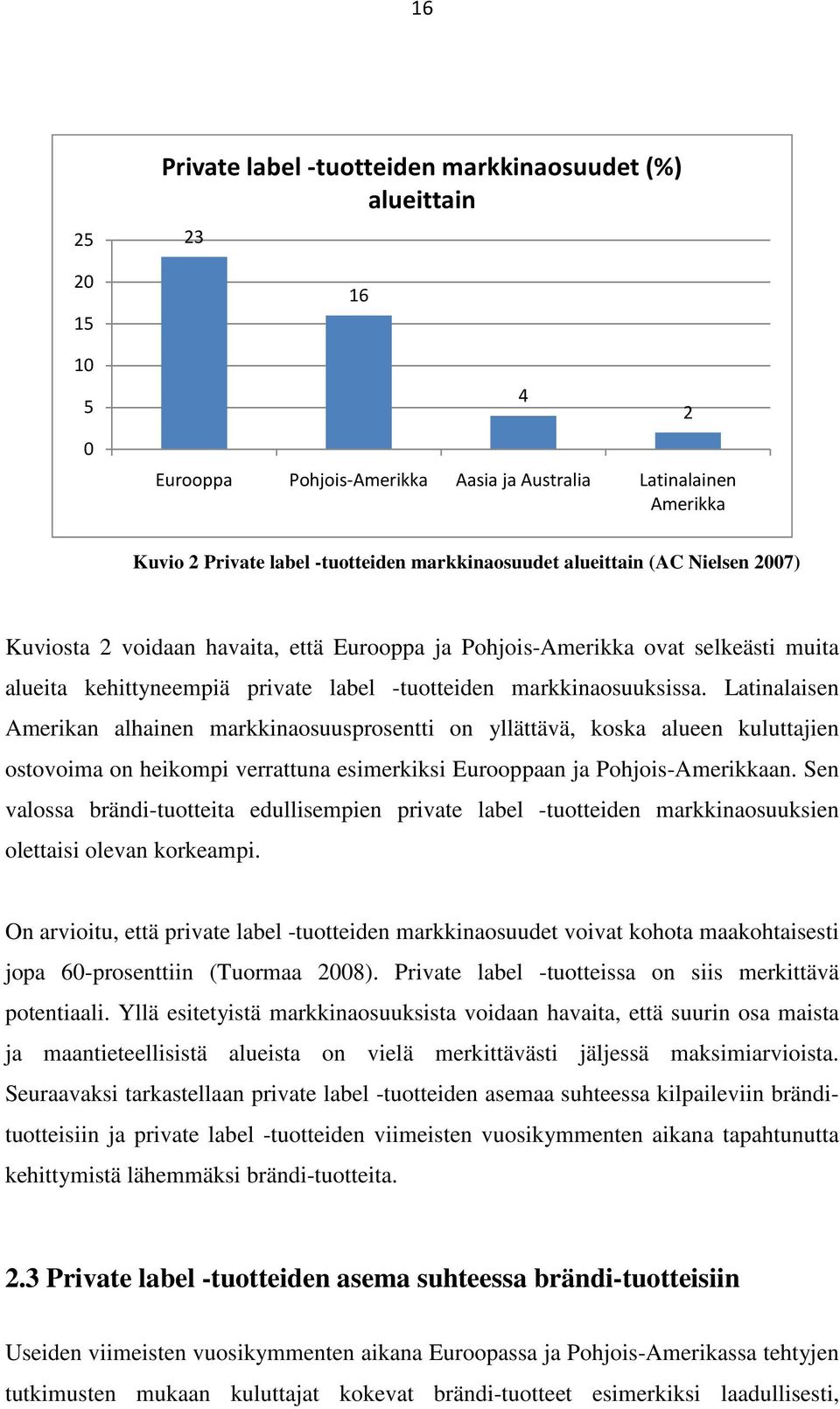 Latinalaisen Amerikan alhainen markkinaosuusprosentti on yllättävä, koska alueen kuluttajien ostovoima on heikompi verrattuna esimerkiksi Eurooppaan ja Pohjois-Amerikkaan.