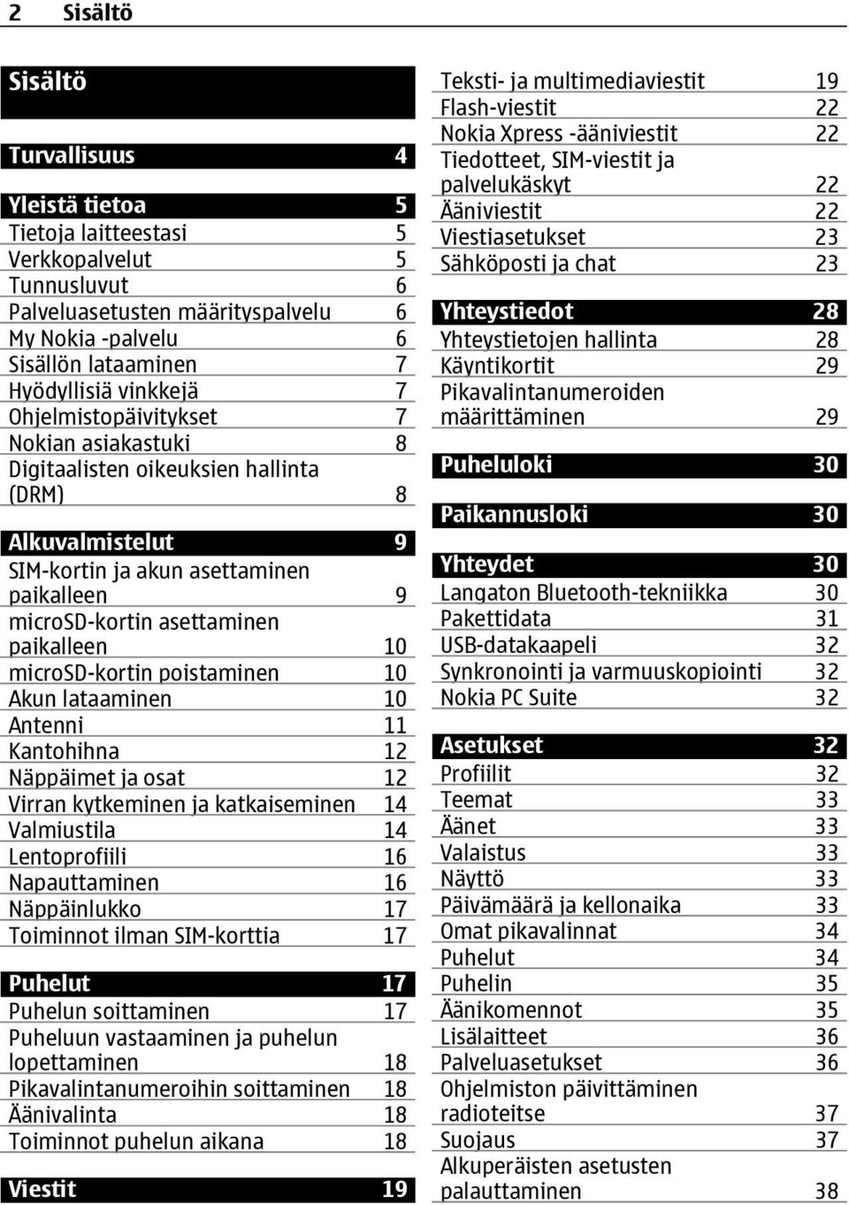 10 microsd-kortin poistaminen 10 Akun lataaminen 10 Antenni 11 Kantohihna 12 Näppäimet ja osat 12 Virran kytkeminen ja katkaiseminen 14 Valmiustila 14 Lentoprofiili 16 Napauttaminen 16 Näppäinlukko