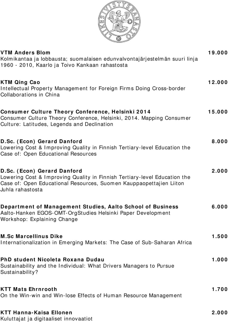 000 Consumer Culture Theory Conference, Helsinki, 2014. Mapping Consumer Culture: Latitudes, Legends and Declination D.Sc. (Econ) Gerard Danford 8.