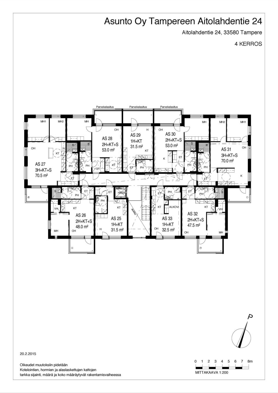 0 m² A 31 3H++ 70.0 m² K HII A 26 2H++ 48.0 m² H A 25 1H+ 31.