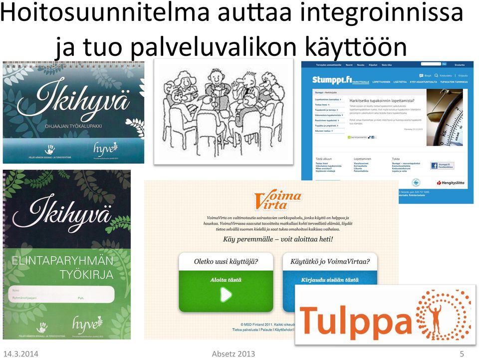 palveluvalikon käyröön