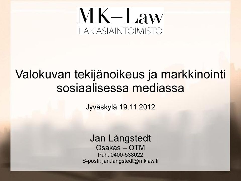 2012 Jan Långstedt Osakas OTM Puh: