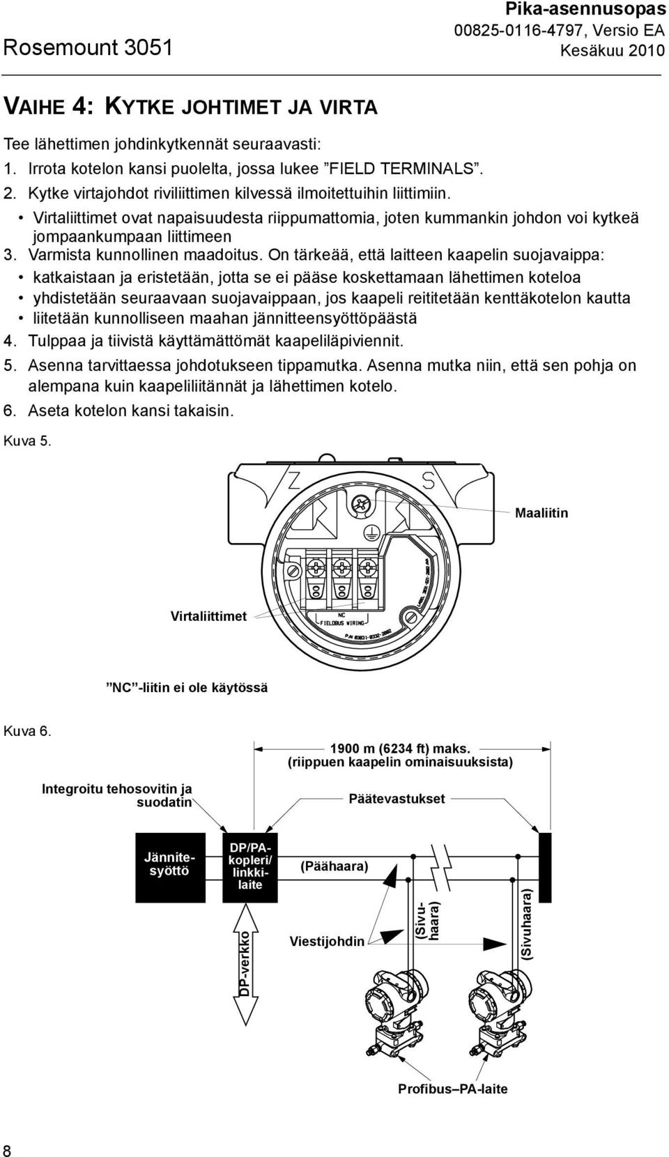 Varmista kunnollinen maadoitus.