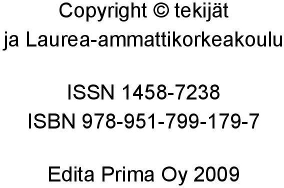 ISSN 1458-7238 ISBN