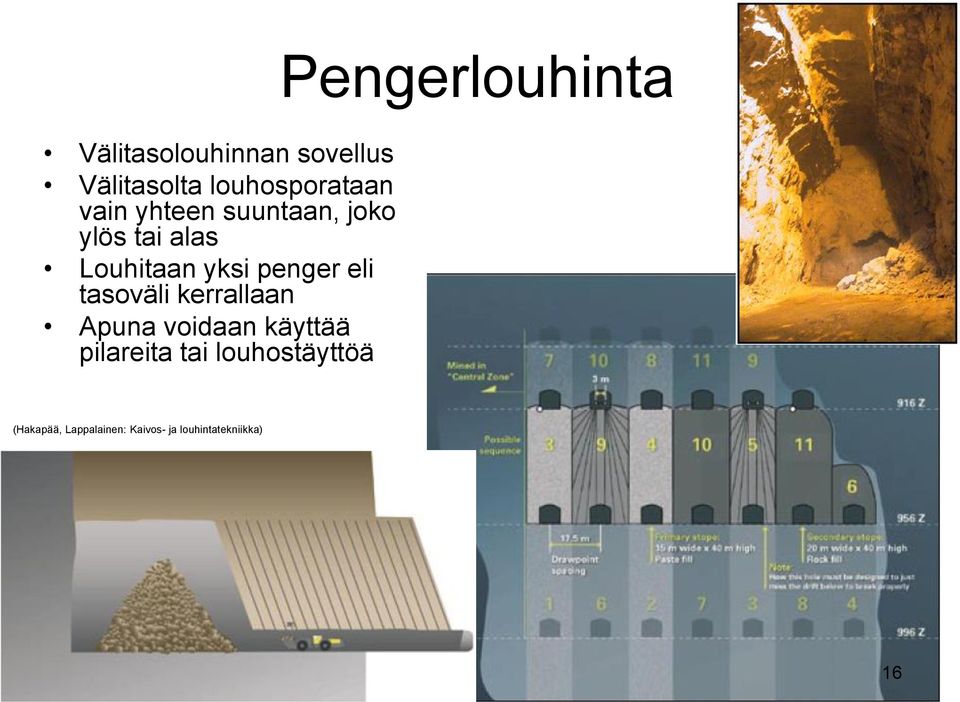 yksi penger eli tasoväli kerrallaan Apuna voidaan käyttää