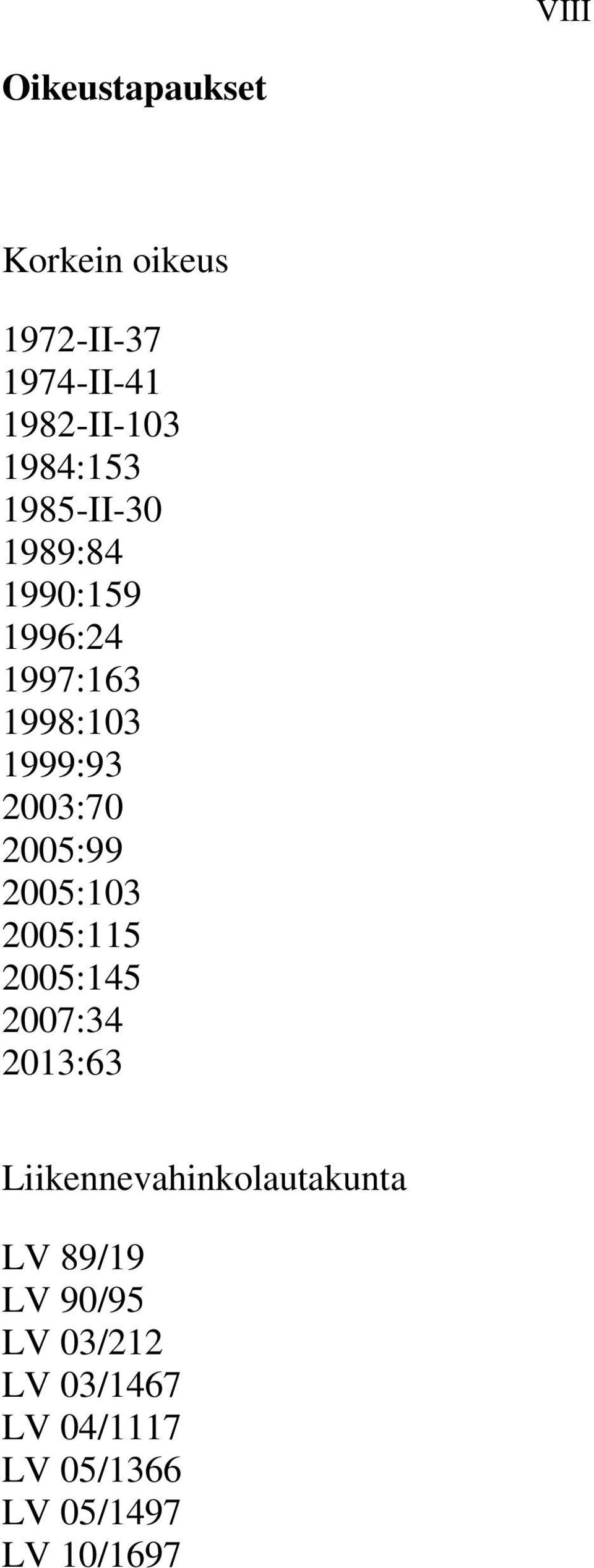 2003:70 2005:99 2005:103 2005:115 2005:145 2007:34 2013:63