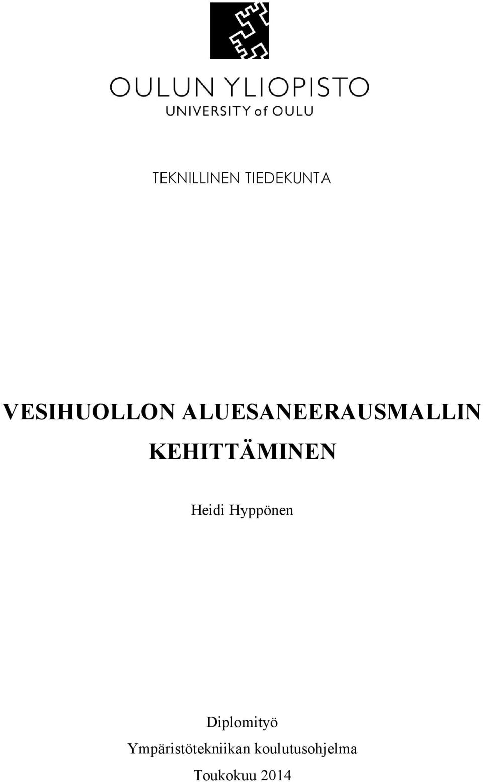 Heidi Hyppönen Diplomityö