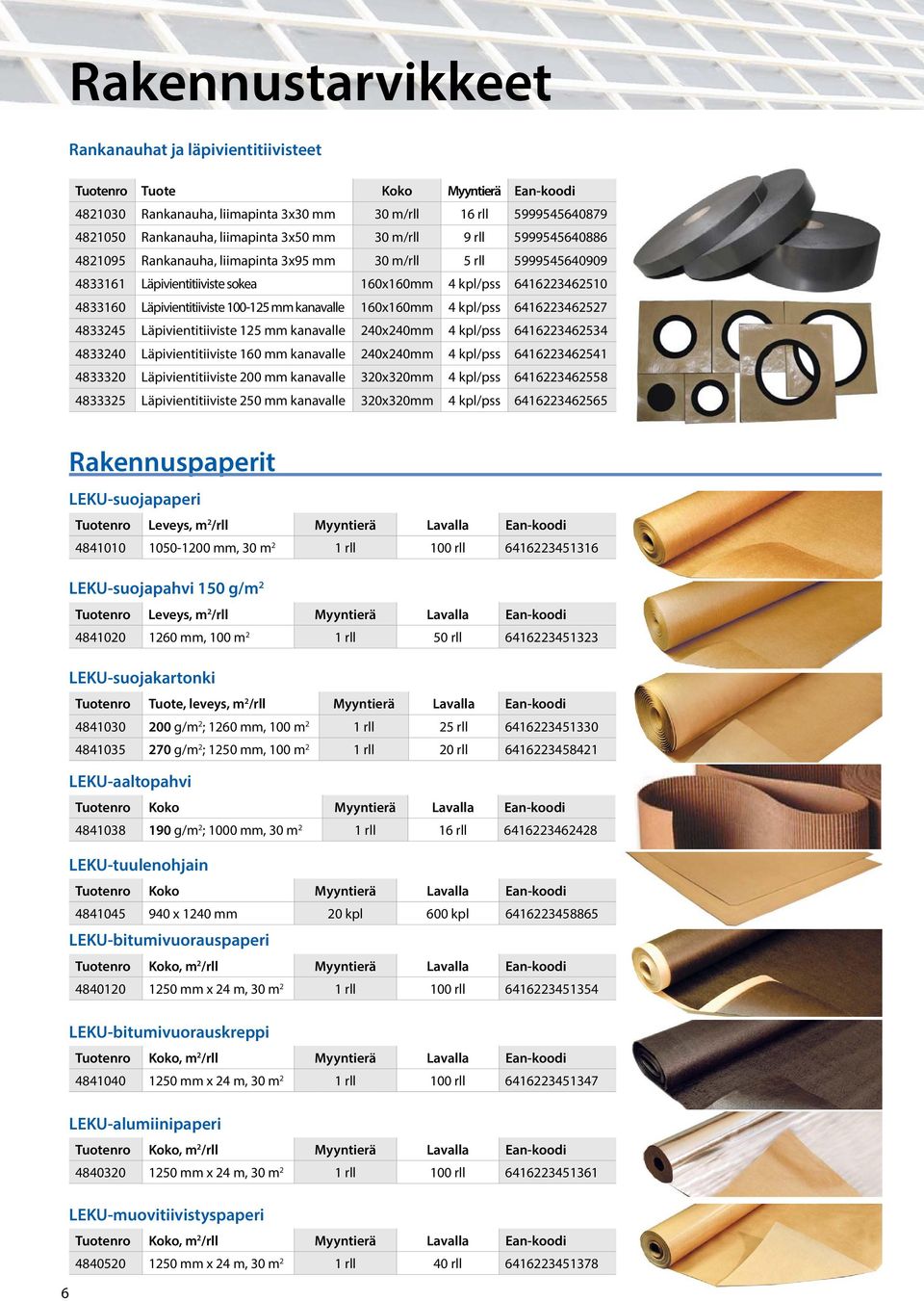 100-125 mm kanavalle 160x160mm 4 kpl/pss 6416223462527 4833245 Läpivientitiiviste 125 mm kanavalle 240x240mm 4 kpl/pss 6416223462534 4833240 Läpivientitiiviste 160 mm kanavalle 240x240mm 4 kpl/pss