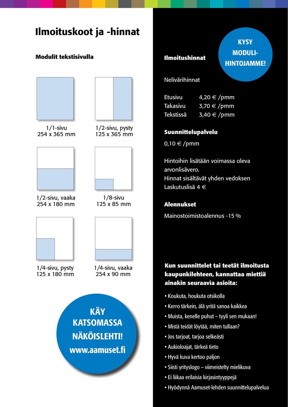 125 x 85 mm Hintoihin lisätään voimassa oleva arvonlisävero.