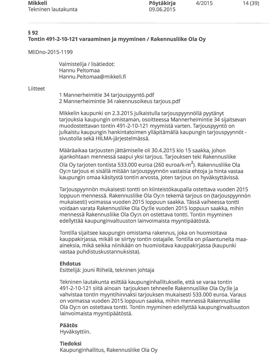 tarjouspyyntö.pdf 2 Mannerheimintie 34