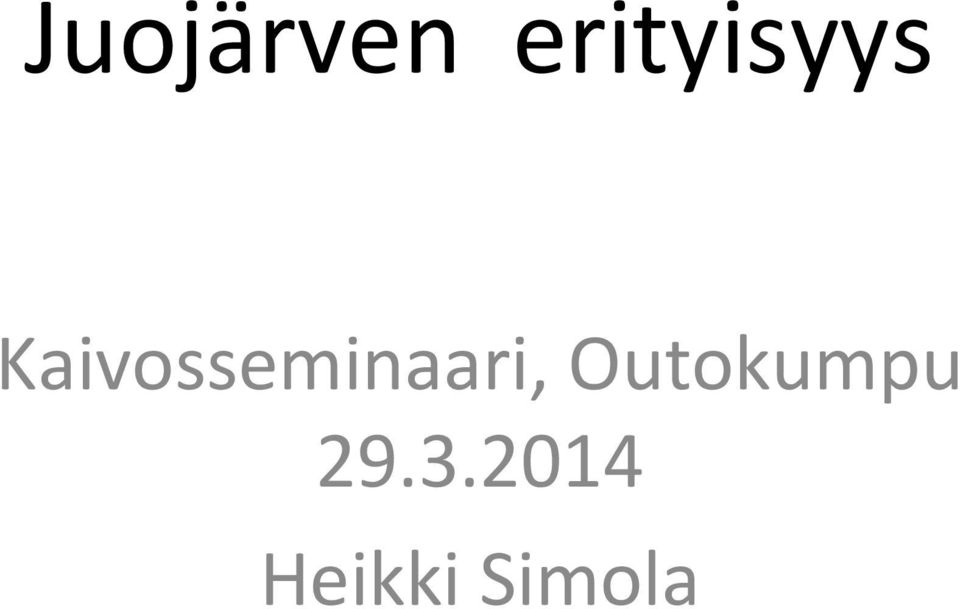 Kaivosseminaari,