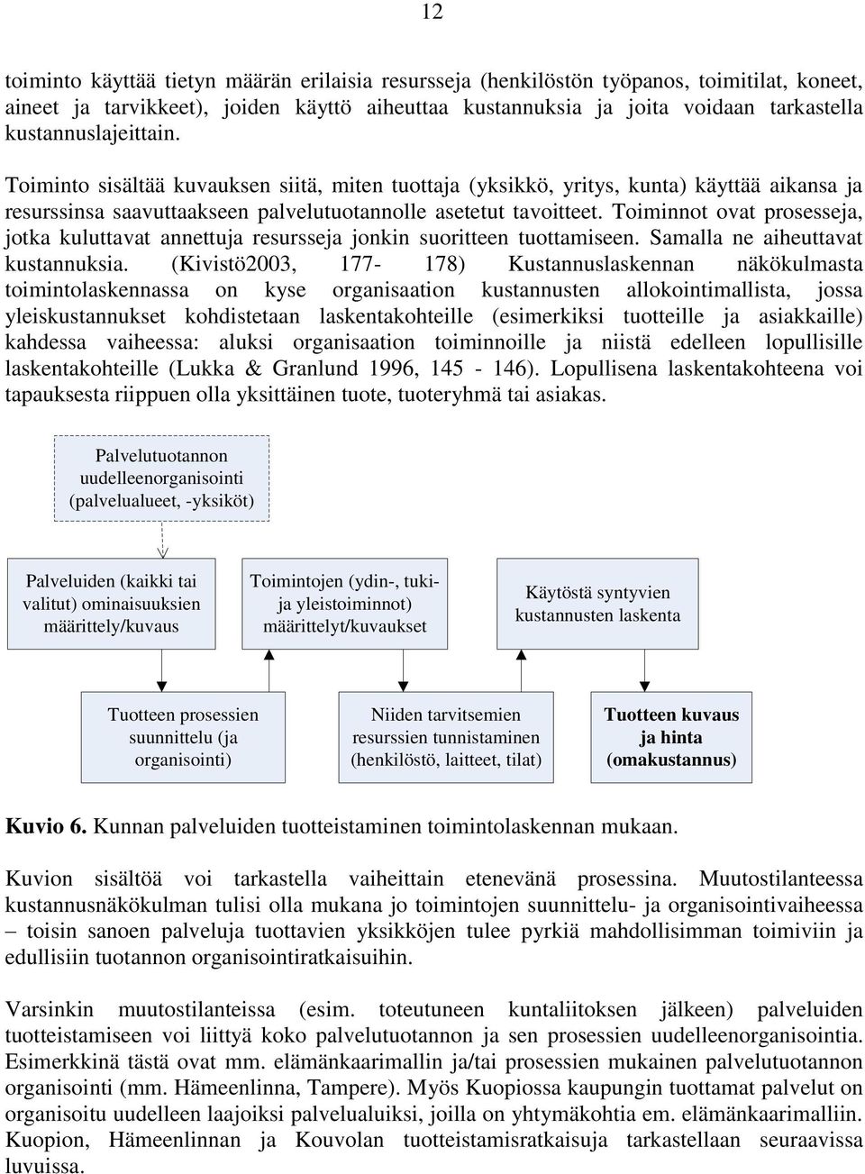 Toiminnot ovat prosesseja, jotka kuluttavat annettuja resursseja jonkin suoritteen tuottamiseen. Samalla ne aiheuttavat kustannuksia.