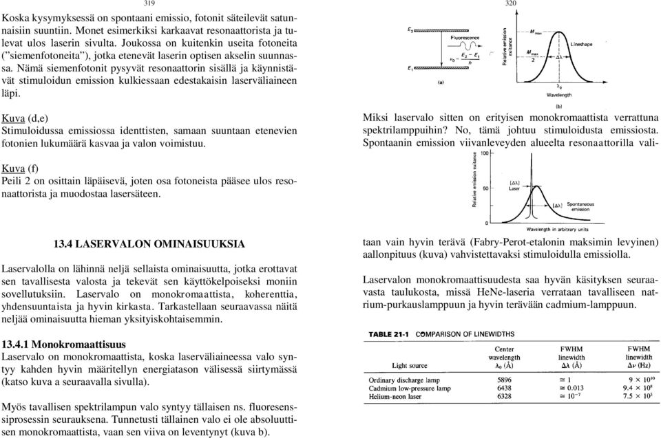 Nämä siemenfotonit pysyvät resonaattorin sisällä ja käynnistävät stimuloidun emission kulkiessaan edestakaisin laserväliaineen läpi.