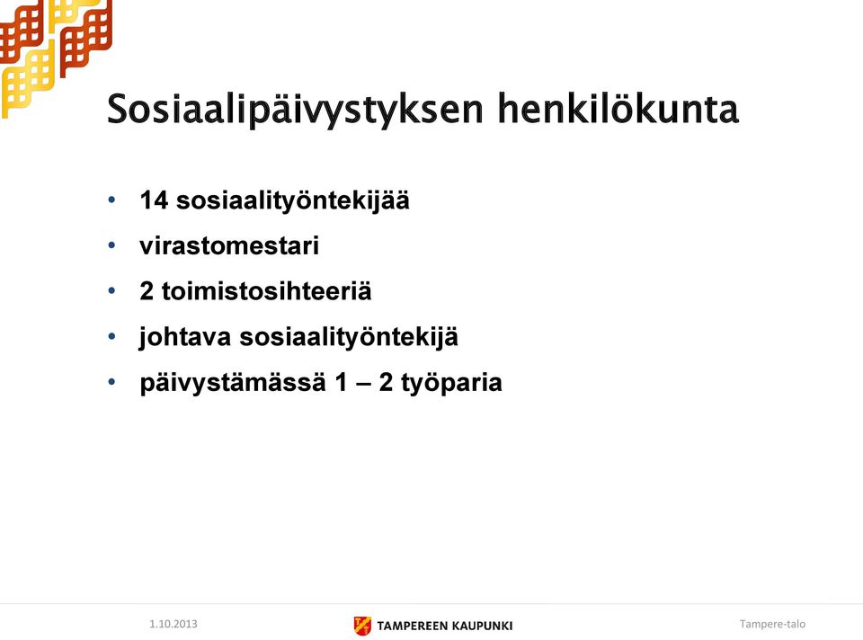 toimistosihteeriä johtava
