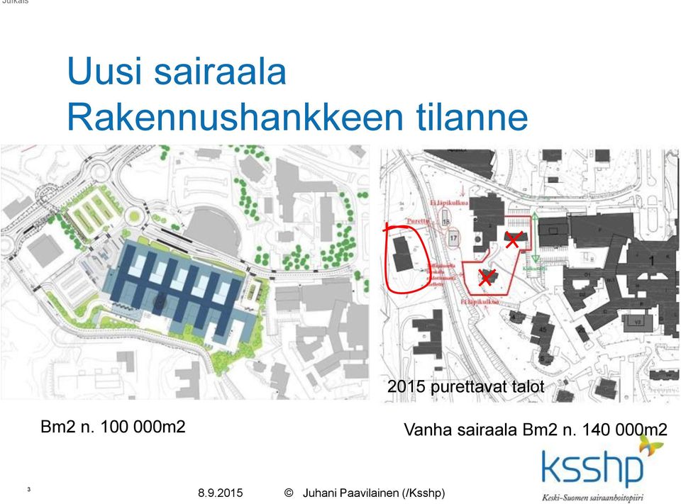 100 000m2 Vanha sairaala Bm2 n.