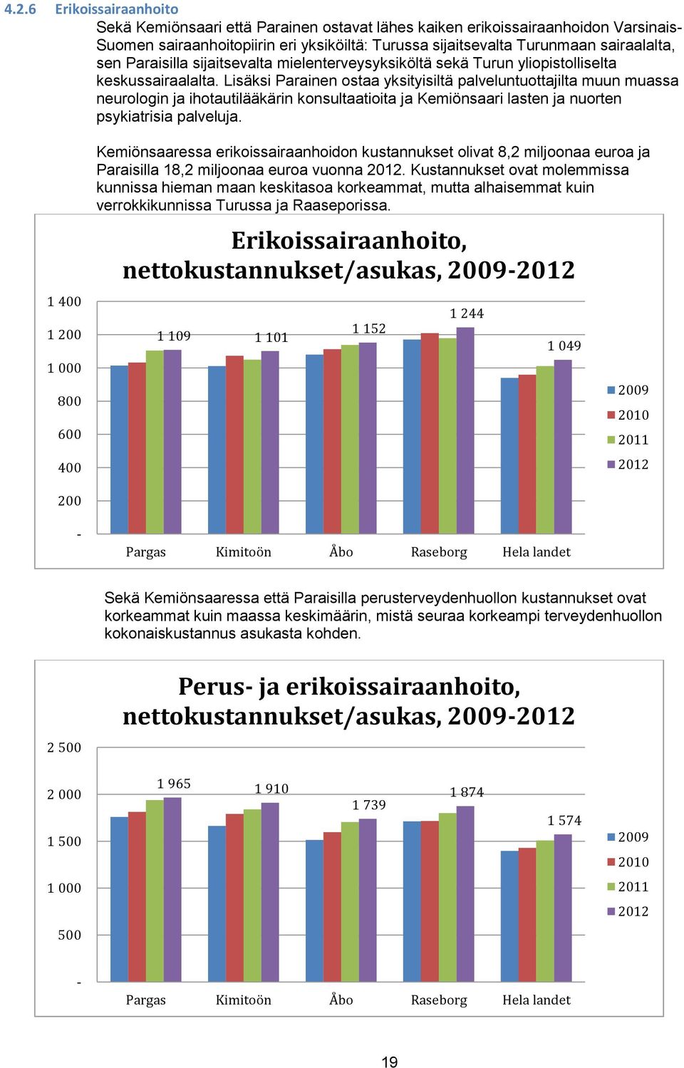 Lisäksi Parainen ostaa yksityisiltä palveluntuottajilta muun muassa neurologin ja ihotautilääkärin konsultaatioita ja Kemiönsaari lasten ja nuorten psykiatrisia palveluja.