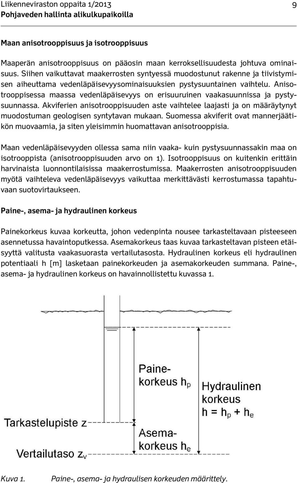 Anisotrooppisessa maassa vedenläpäisevyys on erisuuruinen vaakasuunnissa ja pystysuunnassa.