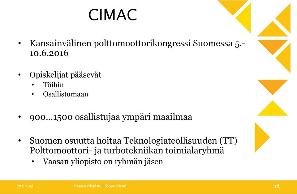 maailmaa Suomen osuutta hoitaa Teknologiateollisuuden (TT) Polttomoottori- ja