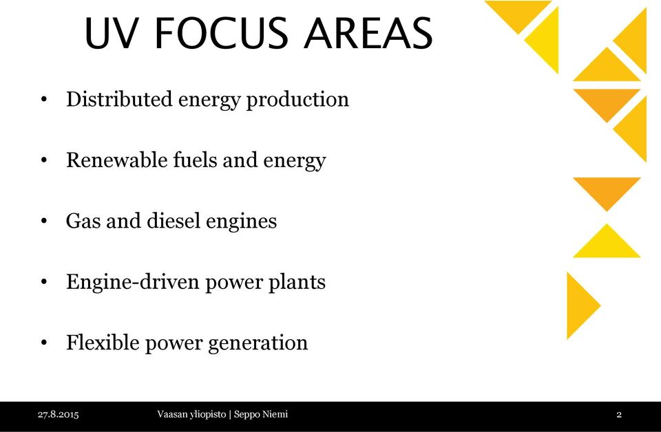 engines Engine-driven power plants Flexible