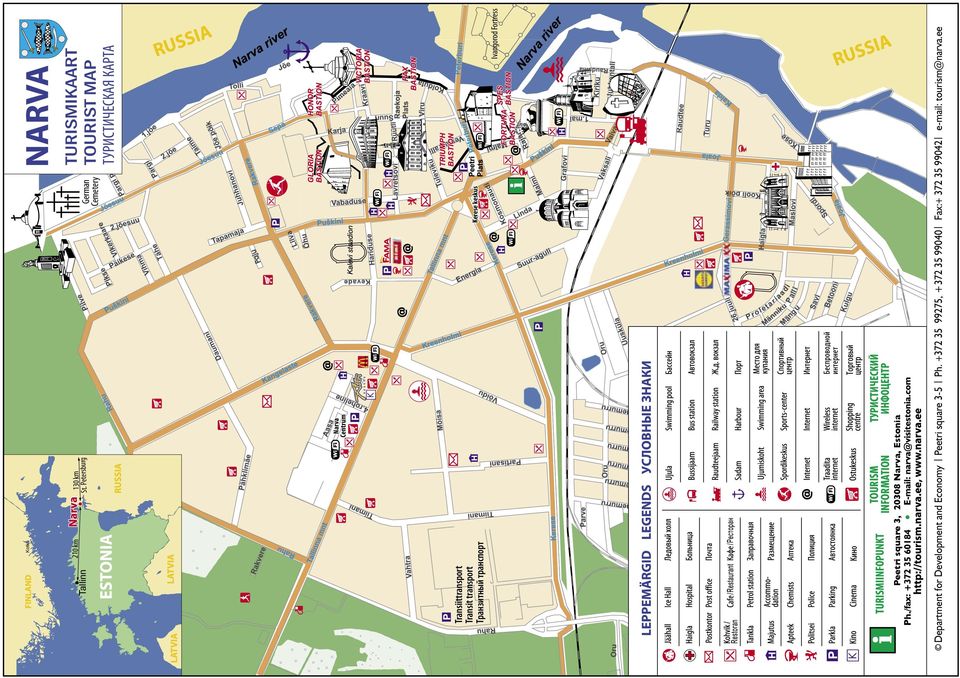 TURISMIKAART TOURIST MAP Department for Development and Economy Peetri square 3-5 Ph.