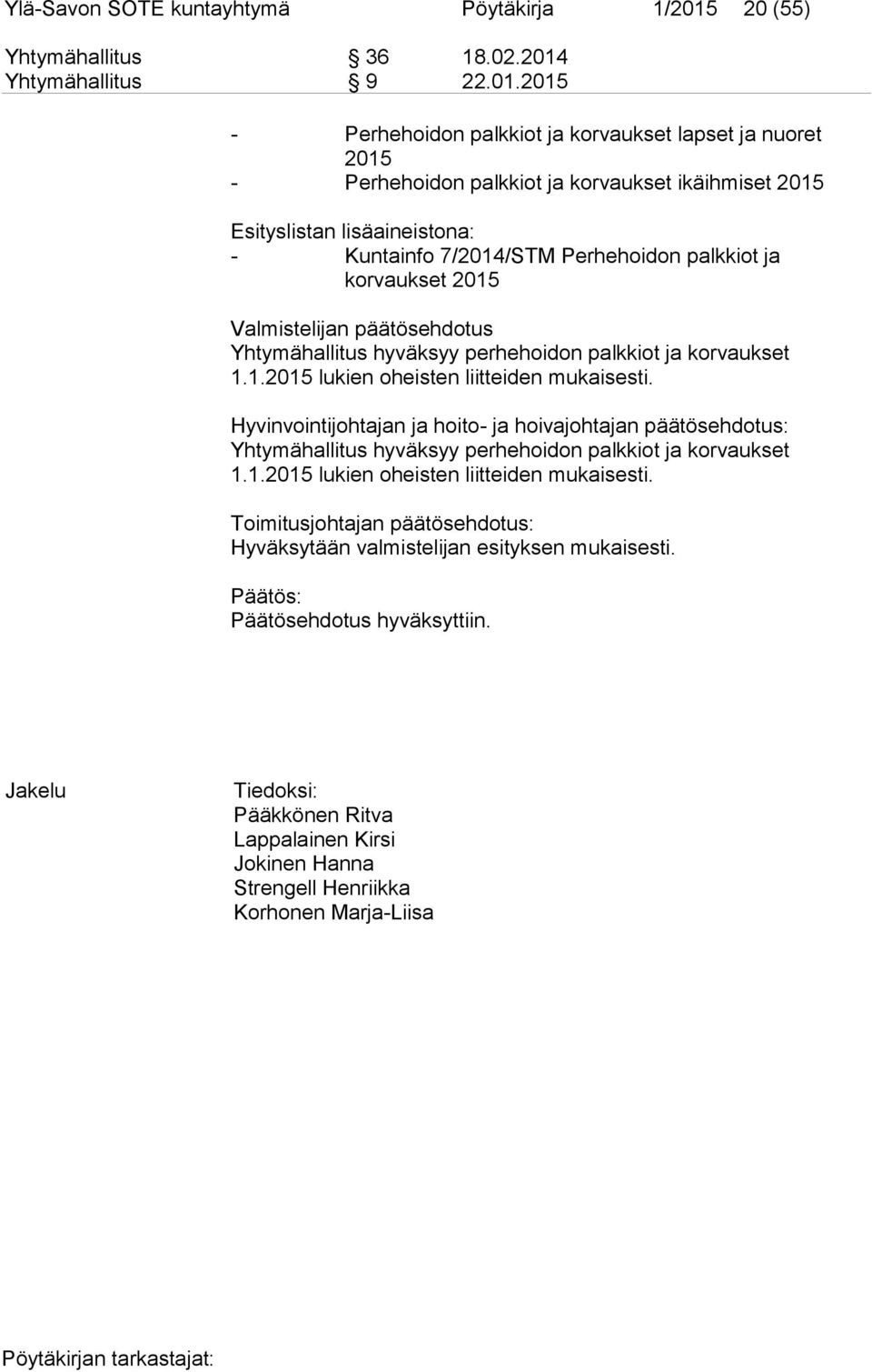 Yhtymähallitus 9 22.01.