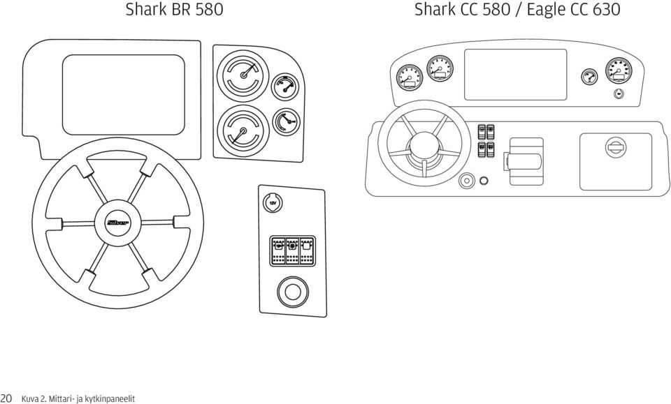 70 Shark BR 580 Shark CC 580 / Eagle CC 630