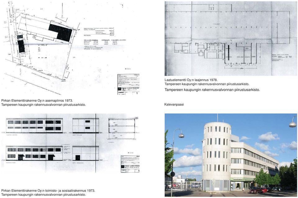 Pirkan Elementtirakenne Oy:n asemapiirros 1973.