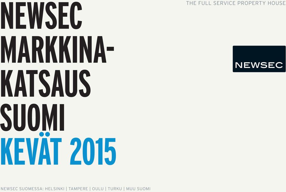 KATSAUS SUOMI KEVÄT 2015 NEWSEC