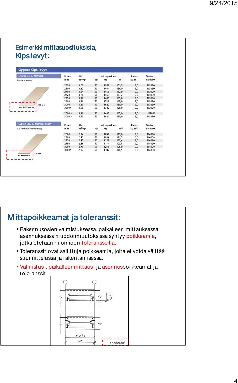 otetaan huomioon toleransseilla.