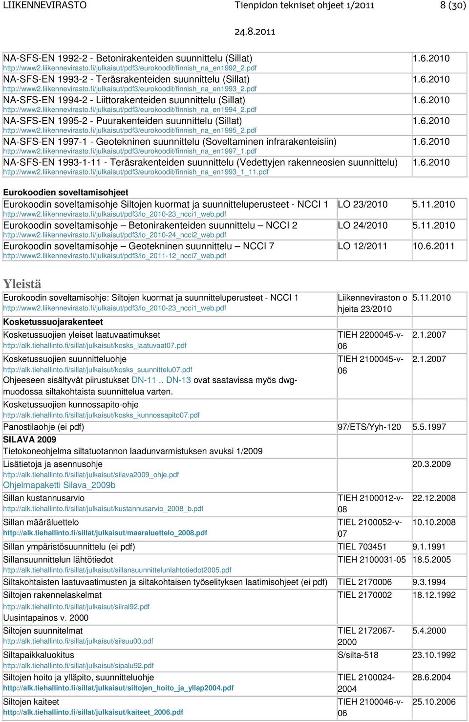 pdf NA-SFS-EN 1994-2 - Liittorakenteiden suunnittelu (Sillat) http://www2.liikennevirasto.fi/julkaisut/pdf3/eurokoodit/finnish_na_en1994_2.