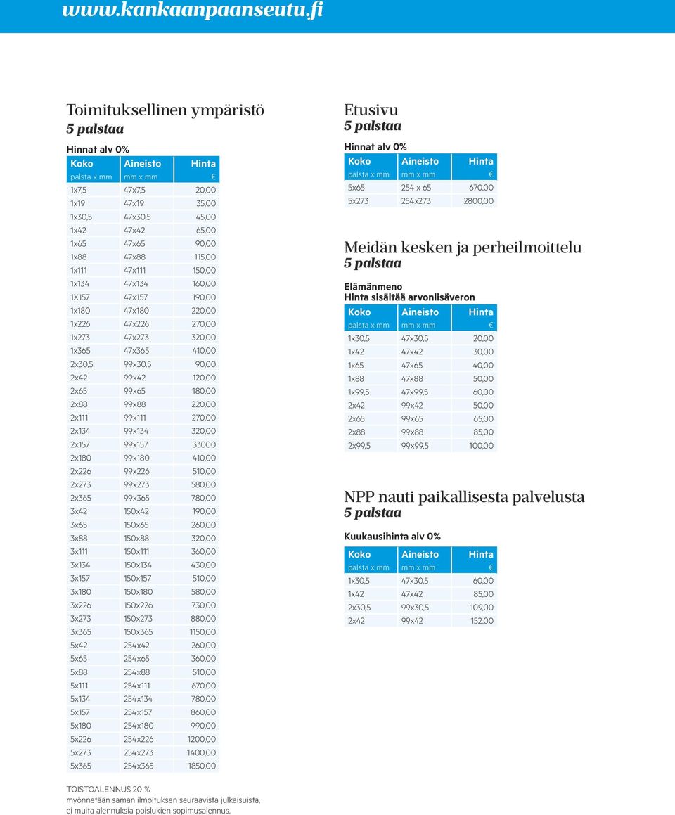 220,00 2x111 99x111 270,00 2x134 99x134 320,00 2x157 99x157 33000 2x180 99x180 410,00 2x226 99x226 510,00 2x273 99x273 580,00 2x365 99x365 780,00 3x42 150x42 190,00 3x65 150x65 260,00 3x88 150x88