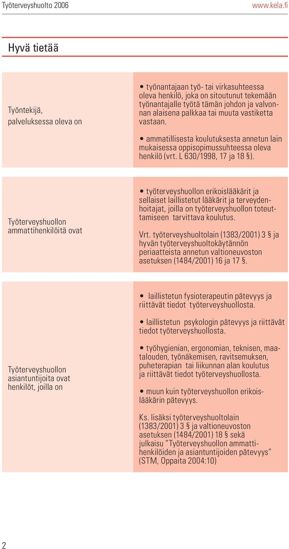 muuta vastiketta vastaan. ammatillisesta koulutuksesta annetun lain mukaisessa oppisopimussuhteessa oleva henkilö (vrt. L 630/1998, 17 ja 18 ).