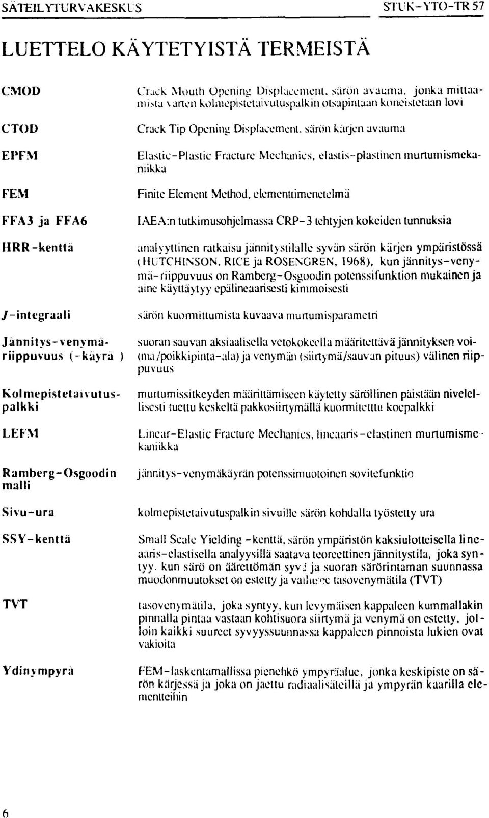 murtumismckaniikka murlumissilkcydcn määrittämiseen käytetty säröllincn päistään nivelcl- liscsti tuettu keskeltä pakkosiirtymällä kuormitetun koepalkki FEM FFA3 ja FFA6 HRR-kenttä y-intcgraali