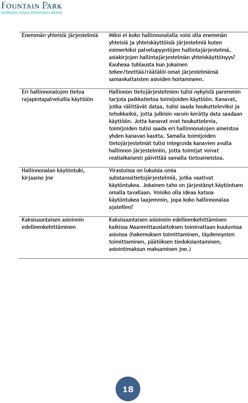 Kauheaa tuhlausta kun jokainen tekee/teettää/räätälöi omat järjestelmänsä samankaltaisten asioiden hoitamiseen.