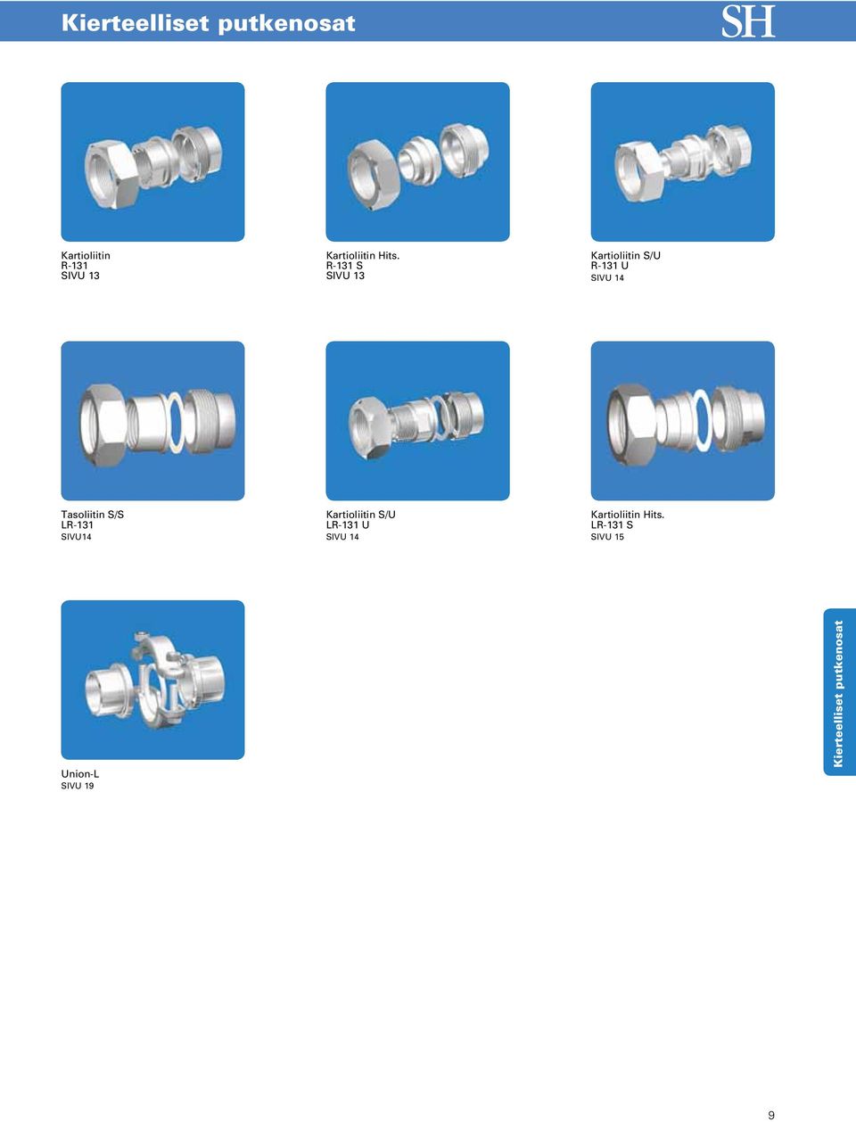 Tasoliitin S/S LR-131 SIVU14 Kartioliitin S/U LR-131