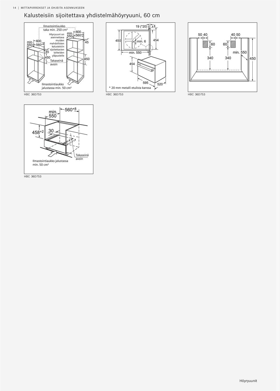 60 cm HBC 36D753 HBC 36D753 HBC 36D753 HBC 36D753