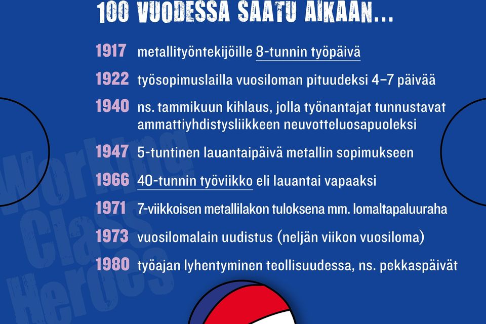 tammikuun kihlaus, jolla työnantajat tunnustavat ammattiyhdistysliikkeen neuvotteluosapuoleksi 1947 5-tuntinen lauantaipäivä