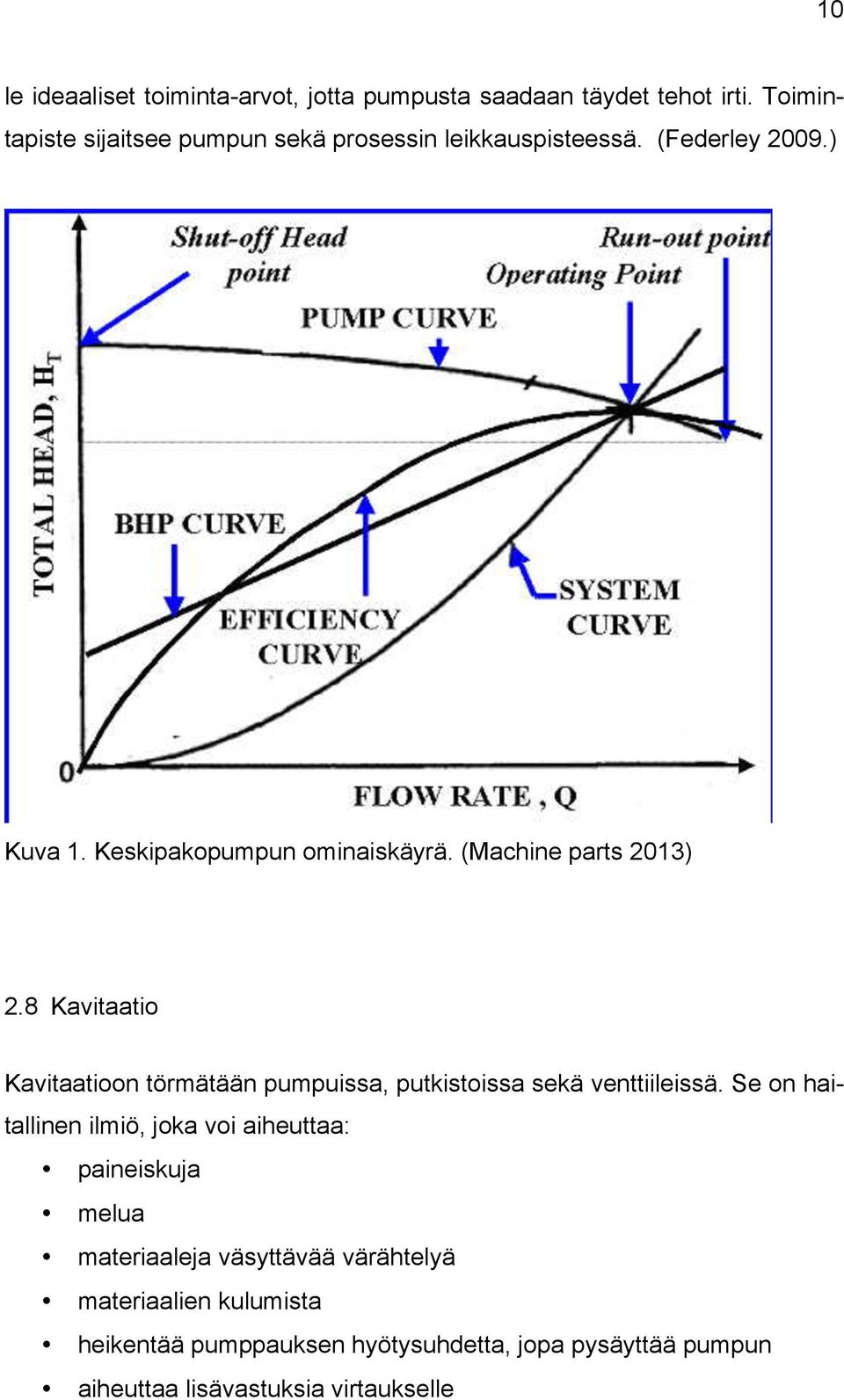 (Machine parts 2013) 2.8 Kavitaatio Kavitaatioon törmätään pumpuissa, putkistoissa sekä venttiileissä.